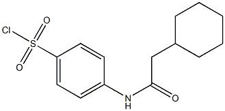 4-(2-cyclohexylacetamido)benzene-1-sulfonyl chloride 结构式