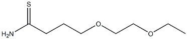 4-(2-ethoxyethoxy)butanethioamide 结构式