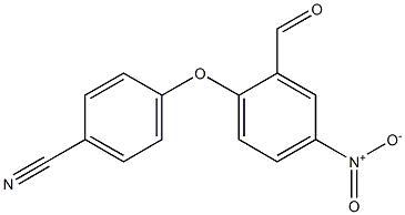 4-(2-formyl-4-nitrophenoxy)benzonitrile 结构式