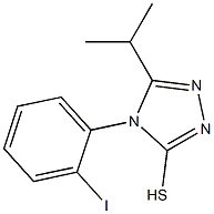 4-(2-iodophenyl)-5-(propan-2-yl)-4H-1,2,4-triazole-3-thiol 结构式