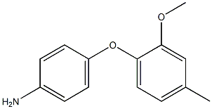 4-(2-methoxy-4-methylphenoxy)aniline 结构式