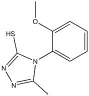 4-(2-methoxyphenyl)-5-methyl-4H-1,2,4-triazole-3-thiol 结构式