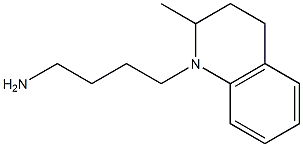 4-(2-methyl-1,2,3,4-tetrahydroquinolin-1-yl)butan-1-amine 结构式