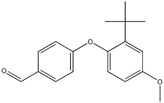 4-(2-tert-butyl-4-methoxyphenoxy)benzaldehyde 结构式
