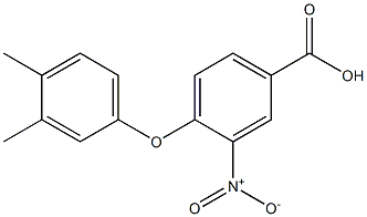 4-(3,4-dimethylphenoxy)-3-nitrobenzoic acid 结构式