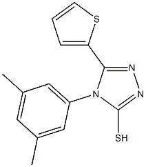 4-(3,5-dimethylphenyl)-5-(thiophen-2-yl)-4H-1,2,4-triazole-3-thiol 结构式