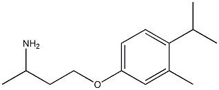 4-(3-aminobutoxy)-2-methyl-1-(propan-2-yl)benzene 结构式