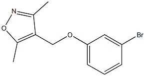 4-(3-bromophenoxymethyl)-3,5-dimethyl-1,2-oxazole 结构式