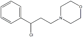 4-(3-chloro-3-phenylpropyl)morpholine 结构式