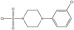 4-(3-chlorophenyl)piperazine-1-sulfonyl chloride 结构式