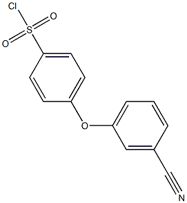 4-(3-cyanophenoxy)benzene-1-sulfonyl chloride 结构式