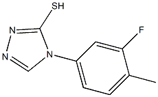 4-(3-fluoro-4-methylphenyl)-4H-1,2,4-triazole-3-thiol 结构式