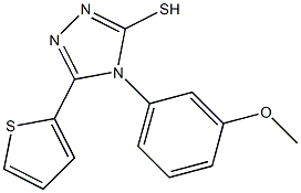 4-(3-methoxyphenyl)-5-(thiophen-2-yl)-4H-1,2,4-triazole-3-thiol 结构式