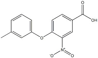 4-(3-methylphenoxy)-3-nitrobenzoic acid 结构式