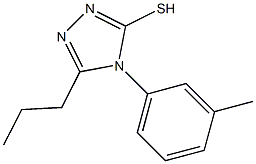 4-(3-methylphenyl)-5-propyl-4H-1,2,4-triazole-3-thiol 结构式