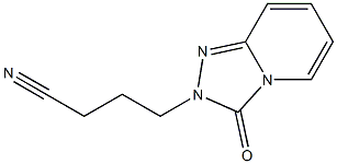 4-(3-oxo[1,2,4]triazolo[4,3-a]pyridin-2(3H)-yl)butanenitrile 结构式