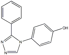 4-(3-phenyl-4H-1,2,4-triazol-4-yl)phenol 结构式