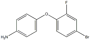 4-(4-bromo-2-fluorophenoxy)aniline 结构式