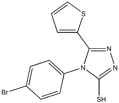 4-(4-bromophenyl)-5-(thiophen-2-yl)-4H-1,2,4-triazole-3-thiol 结构式