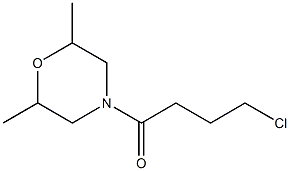 4-(4-chlorobutanoyl)-2,6-dimethylmorpholine 结构式