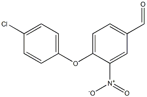 4-(4-chlorophenoxy)-3-nitrobenzaldehyde 结构式