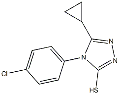 4-(4-chlorophenyl)-5-cyclopropyl-4H-1,2,4-triazole-3-thiol 结构式