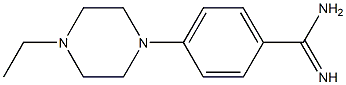 4-(4-ethylpiperazin-1-yl)benzene-1-carboximidamide 结构式