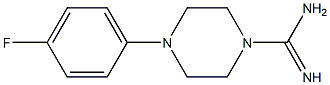 4-(4-fluorophenyl)piperazine-1-carboximidamide 结构式