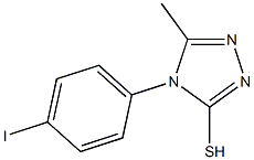 4-(4-iodophenyl)-5-methyl-4H-1,2,4-triazole-3-thiol 结构式