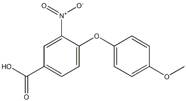 4-(4-methoxyphenoxy)-3-nitrobenzoic acid 结构式