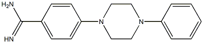 4-(4-phenylpiperazin-1-yl)benzene-1-carboximidamide 结构式