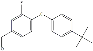 4-(4-tert-butylphenoxy)-3-fluorobenzaldehyde 结构式