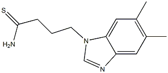 4-(5,6-dimethyl-1H-benzimidazol-1-yl)butanethioamide 结构式