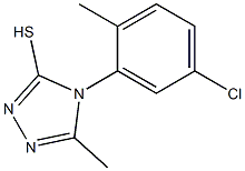 4-(5-chloro-2-methylphenyl)-5-methyl-4H-1,2,4-triazole-3-thiol 结构式