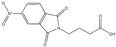 4-(5-nitro-1,3-dioxo-2,3-dihydro-1H-isoindol-2-yl)butanoic acid 结构式