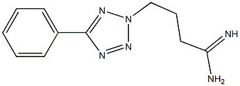 4-(5-phenyl-2H-1,2,3,4-tetrazol-2-yl)butanimidamide 结构式