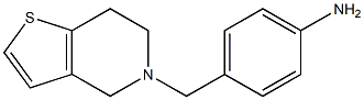 4-(6,7-dihydrothieno[3,2-c]pyridin-5(4H)-ylmethyl)aniline 结构式
