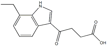 4-(7-ethyl-1H-indol-3-yl)-4-oxobutanoic acid 结构式