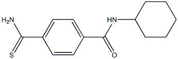4-(aminocarbonothioyl)-N-cyclohexylbenzamide 结构式