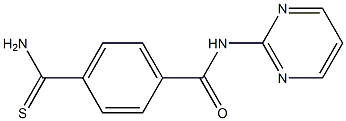 4-(aminocarbonothioyl)-N-pyrimidin-2-ylbenzamide 结构式