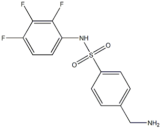 4-(aminomethyl)-N-(2,3,4-trifluorophenyl)benzene-1-sulfonamide 结构式