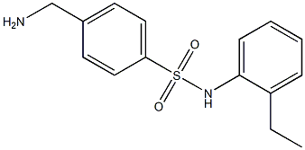 4-(aminomethyl)-N-(2-ethylphenyl)benzenesulfonamide 结构式