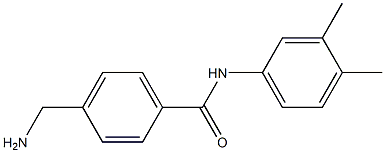 4-(aminomethyl)-N-(3,4-dimethylphenyl)benzamide 结构式