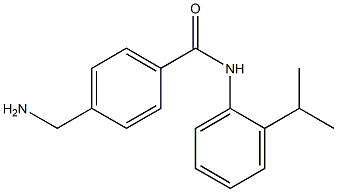 4-(aminomethyl)-N-[2-(propan-2-yl)phenyl]benzamide 结构式