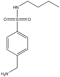 4-(aminomethyl)-N-butylbenzene-1-sulfonamide 结构式