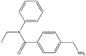 4-(aminomethyl)-N-ethyl-N-phenylbenzamide 结构式