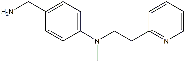 4-(aminomethyl)-N-methyl-N-[2-(pyridin-2-yl)ethyl]aniline 结构式