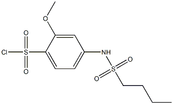 4-(butane-1-sulfonamido)-2-methoxybenzene-1-sulfonyl chloride 结构式