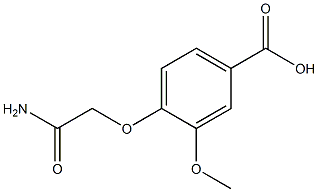 4-(carbamoylmethoxy)-3-methoxybenzoic acid 结构式