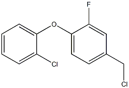 4-(chloromethyl)-1-(2-chlorophenoxy)-2-fluorobenzene 结构式